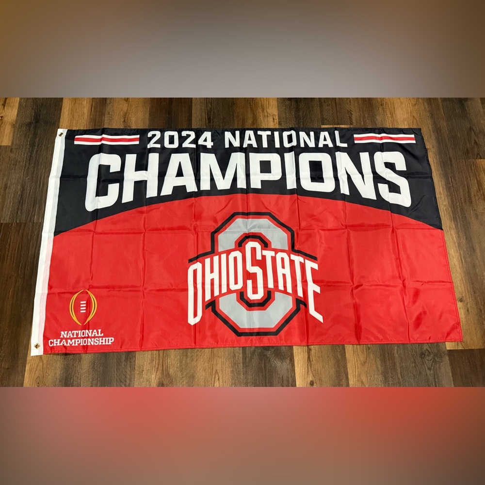 Ohio State buckeyes flag 3x5 ft. large banner double sided new in package